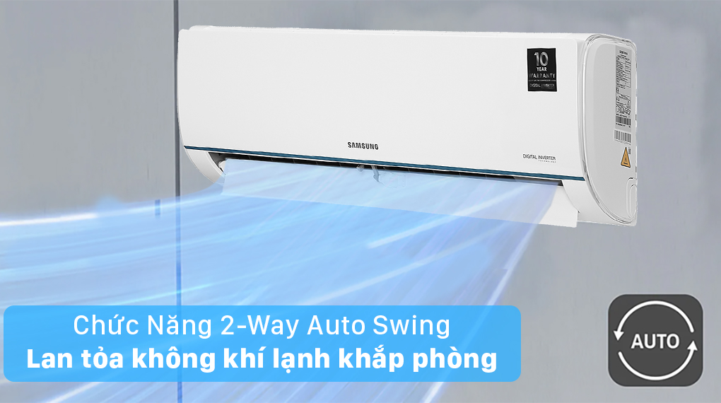 Máy lạnh - Samsung Inverter 1.0 HP AR09TYHQASINSV - Xuất sứ Trung Quốc
